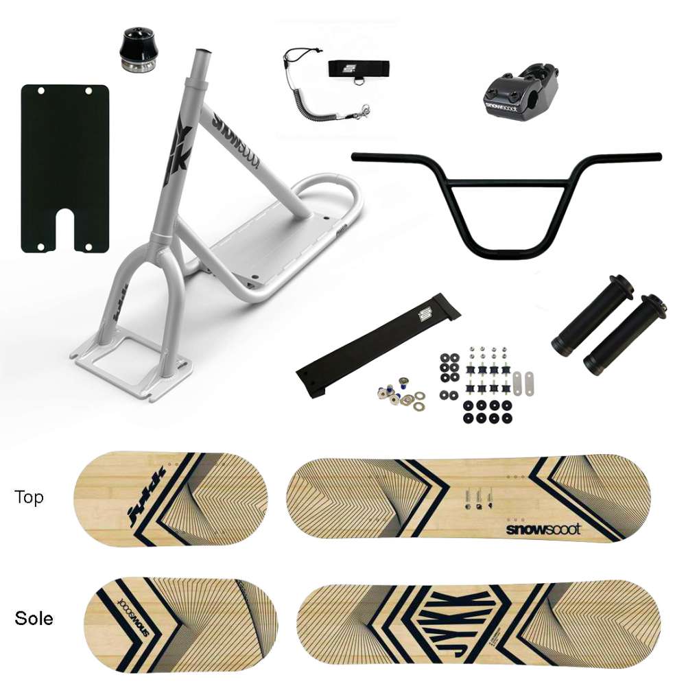 NEW SNOWSCOOT JYKK ONE D X-1 WOODEN SAS 2025 - BRUT BRILLANT