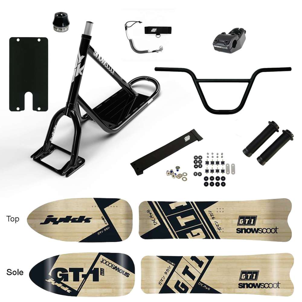 NEW SNOWSCOOT JYKK ONE D GT1 WOODEN SAS 2025 - NOIR BRILLANT