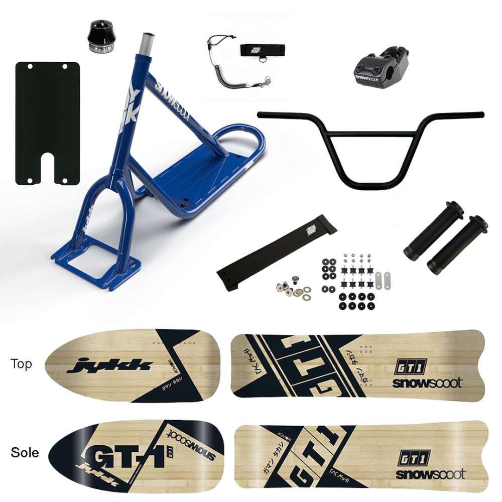 NEW SNOWSCOOT JYKK ONE D GT1 WOODEN SAS 2025 - BLEU BRILLANT