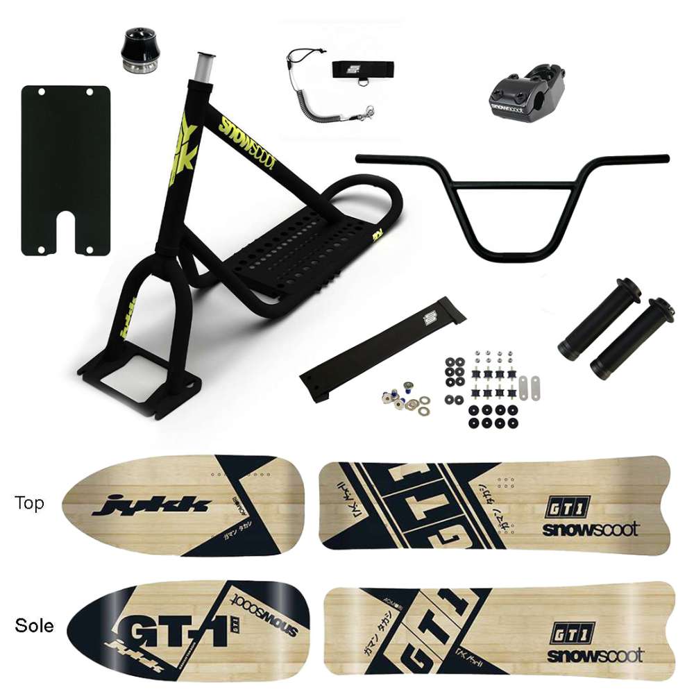 NEW SNOWSCOOT JYKK 70L GT1 WOODEN SAS 2025 - NOIR MAT