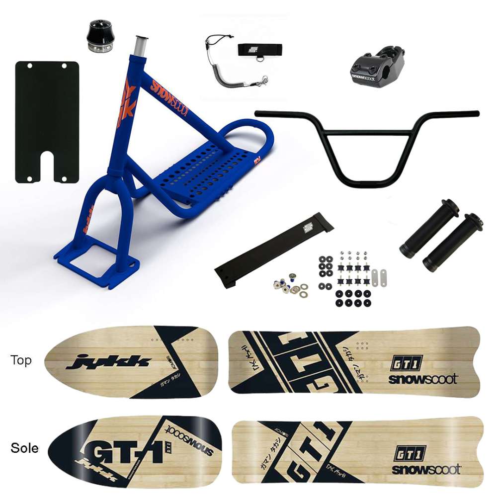 NEW SNOWSCOOT JYKK 70L GT1 WOODEN SAS 2025 - BLEU MAT